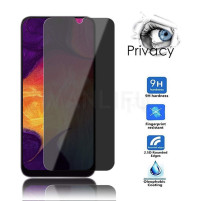 Скрийн протектор от закалено стъкло DIAMOND PRIVACY ANTI-SPY 5D FULL SCREEN Full Glue за  Samsung Galaxy A50 A505F / Samsung Galaxy A30s A307F  с черен кант 